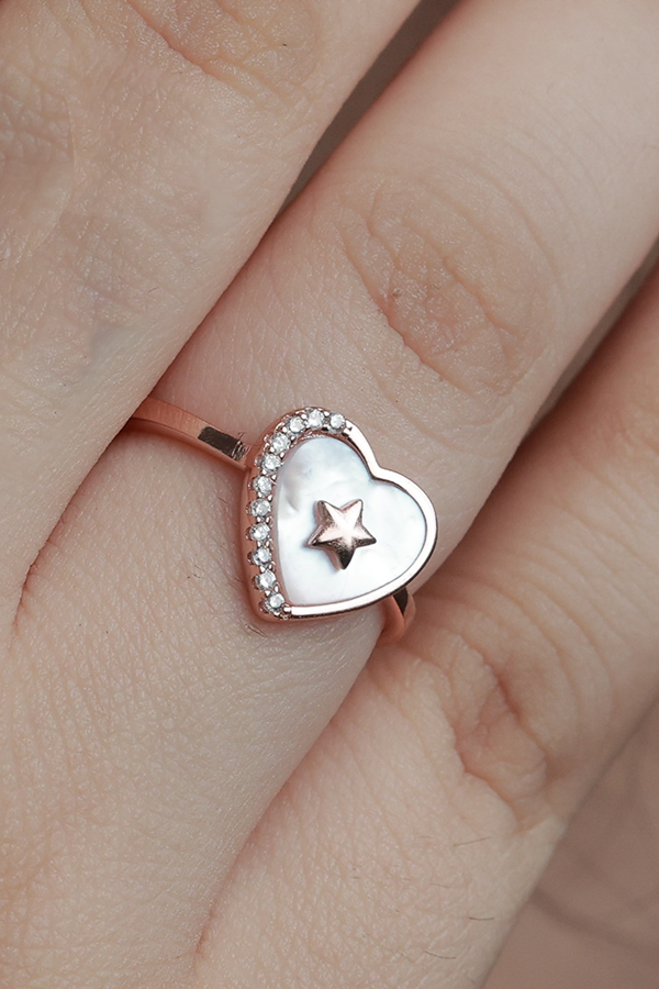 Blush Heart Ring