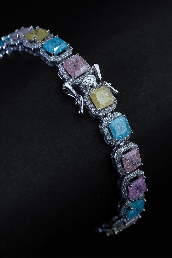 Square May Charm Bracelet
