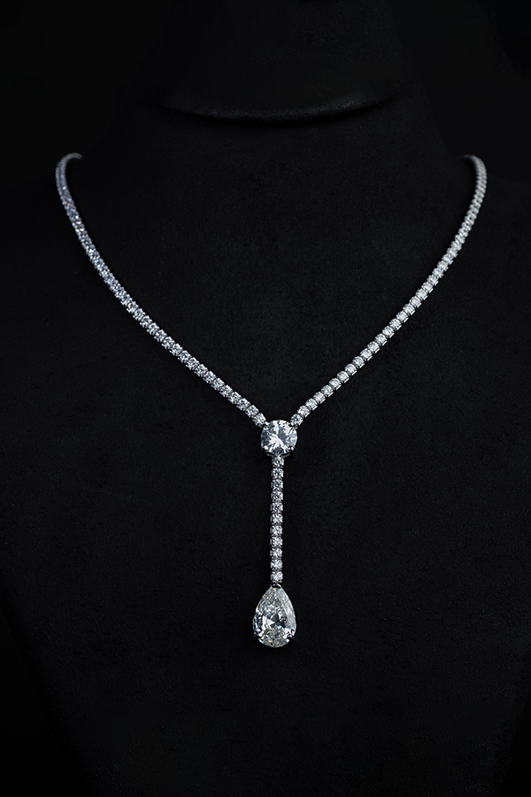 Rare drop gem silver set