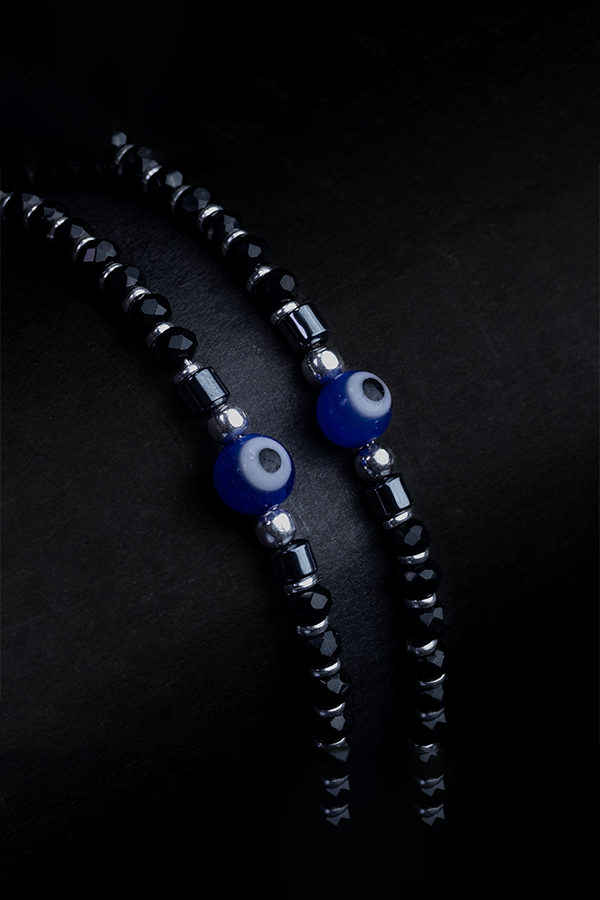 Black evil eye bracelet