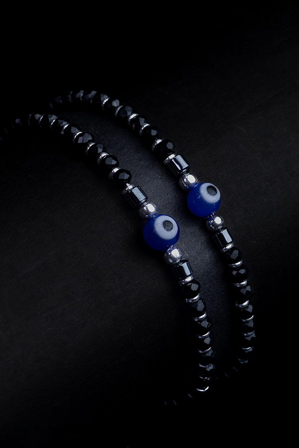 Black evil eye bracelet