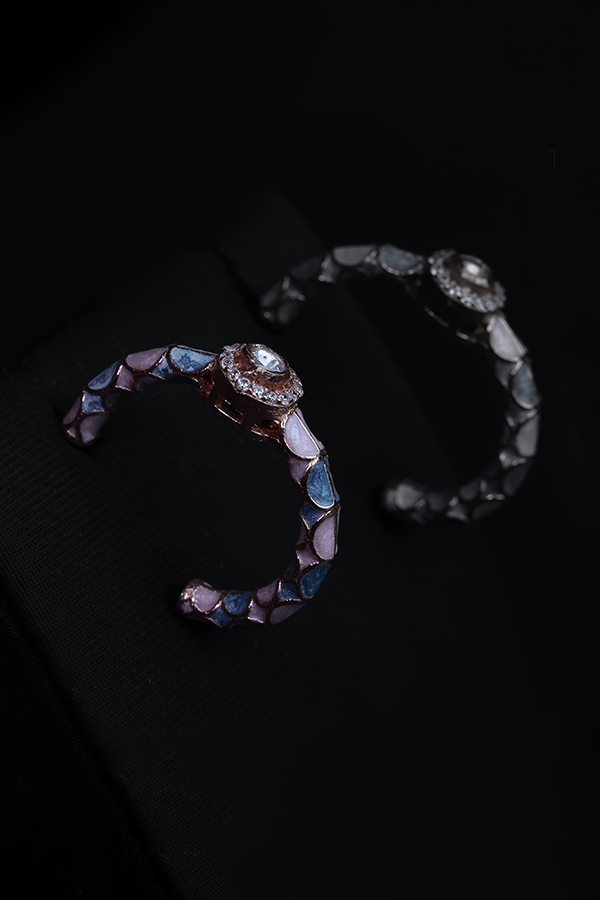 Pastel haze hoops