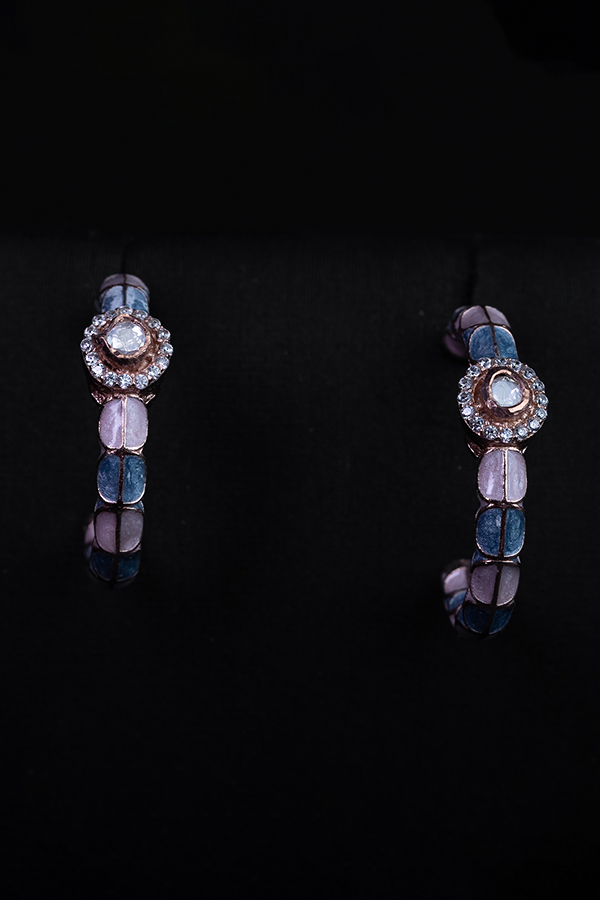 Pastel haze hoops