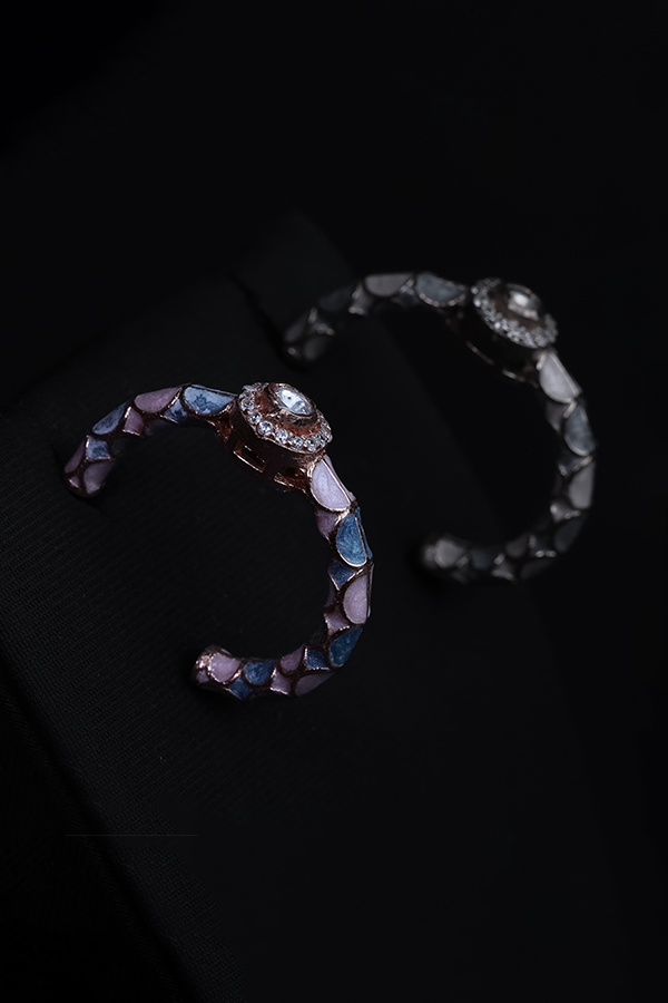 Pastel haze hoops