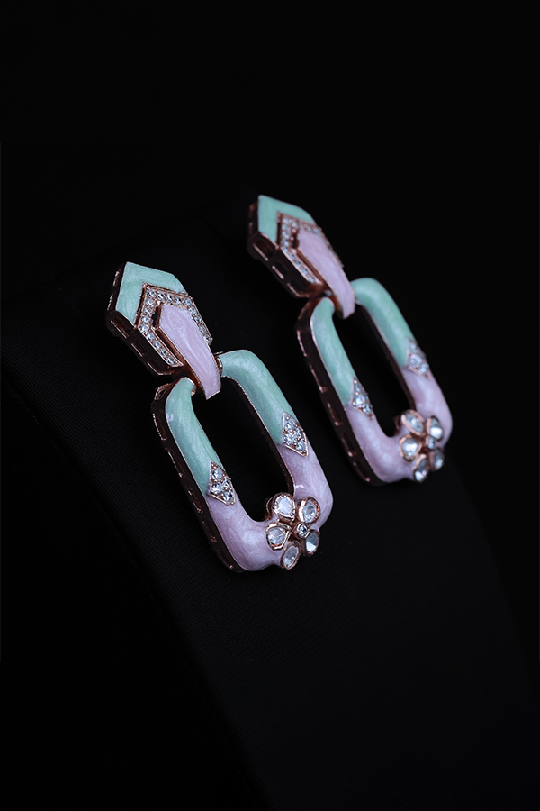 Floral Pale Hoops