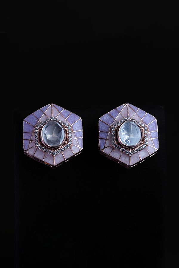 Pastel Prism Polki Earrings