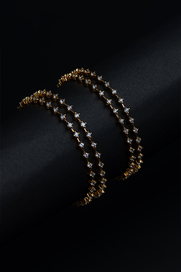 Gilded Glamour Bangles