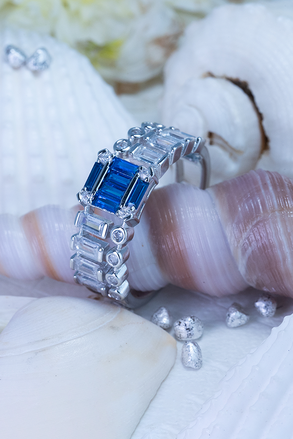 Blue Murano Ring