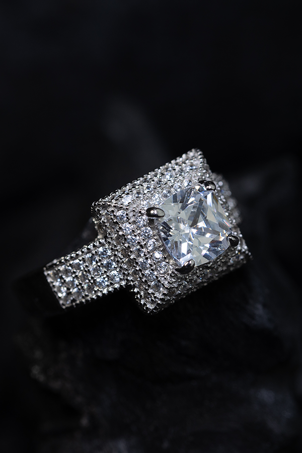Cushion Pearl Ring