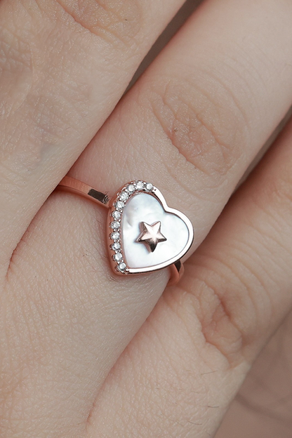 Blush Heart Ring