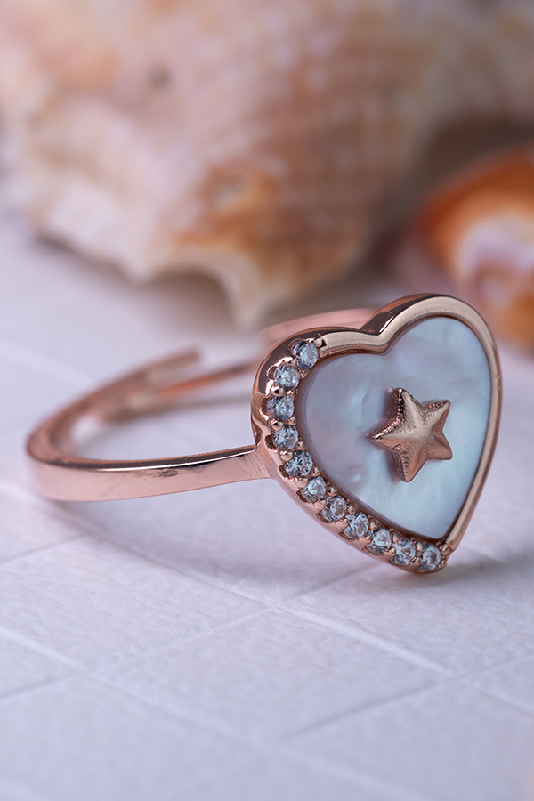 Blush Heart Ring