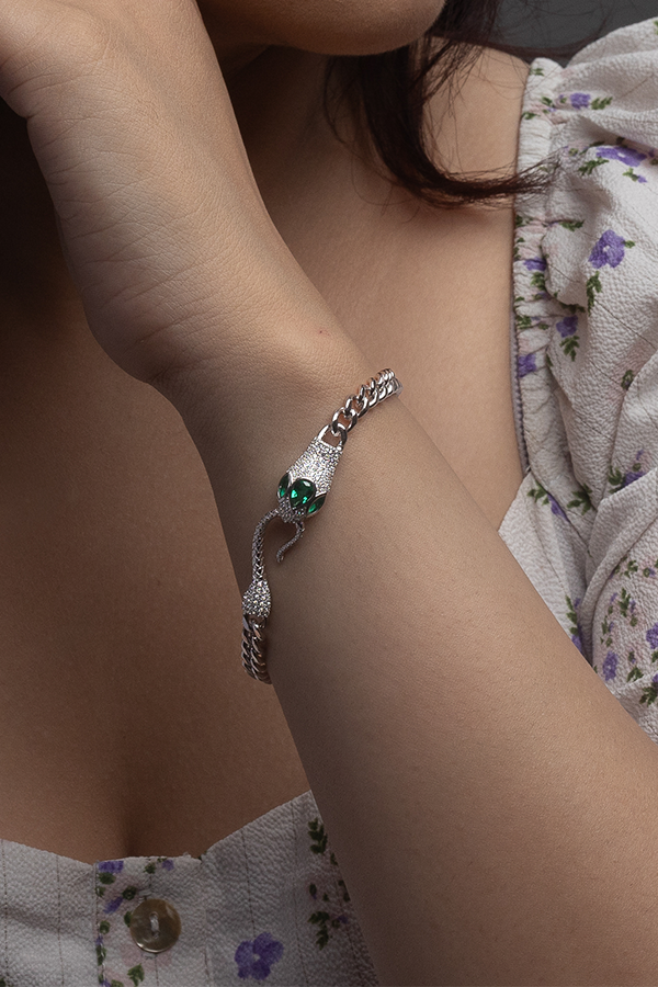 Teal Serpentine Bracelet