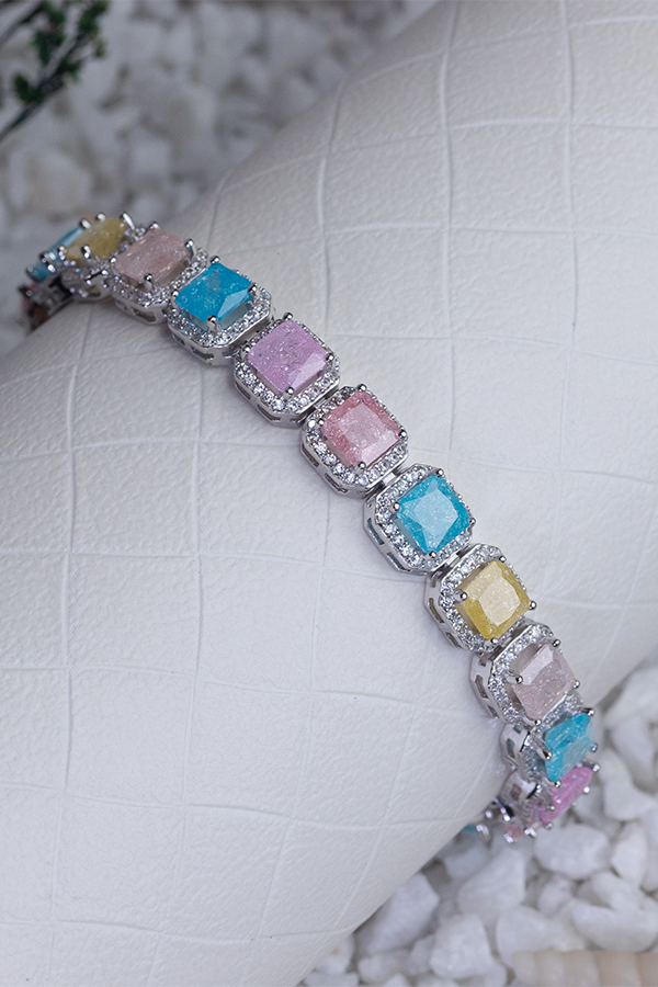 Square May Charm Bracelet