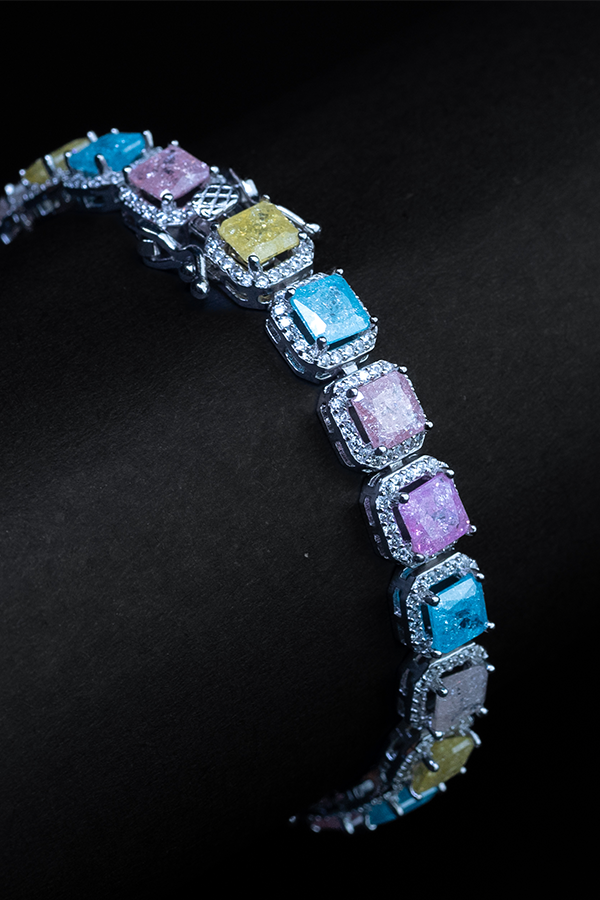 Square May Charm Bracelet