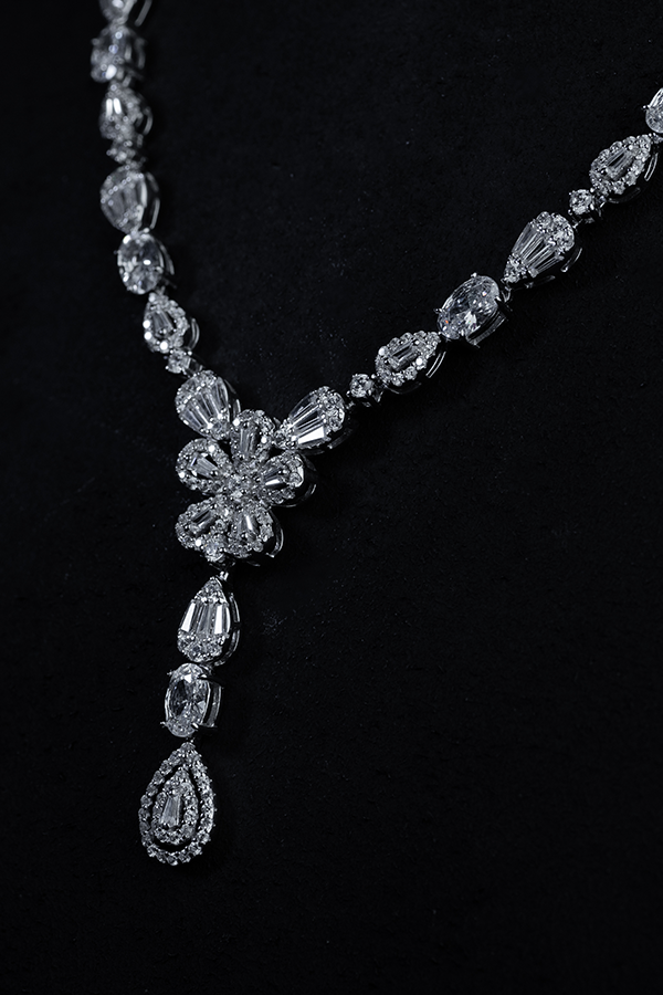 Icy Cocktail Floral Necklace