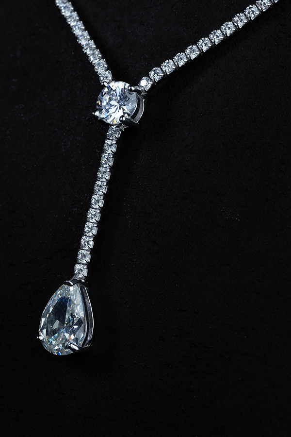 Rare drop gem silver set