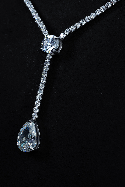 Rare drop gem silver set