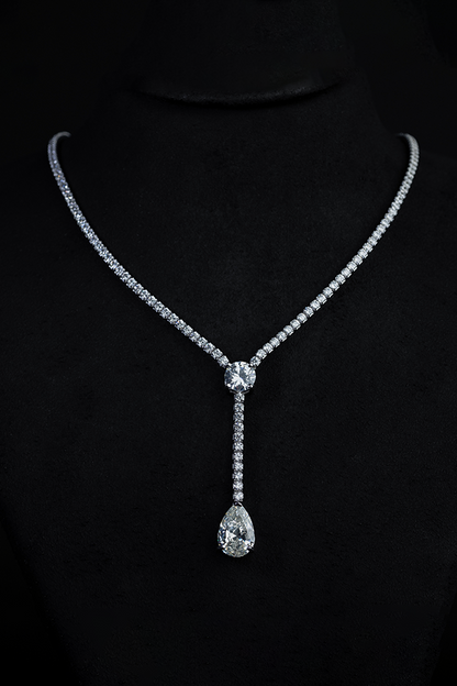 Rare drop gem silver set