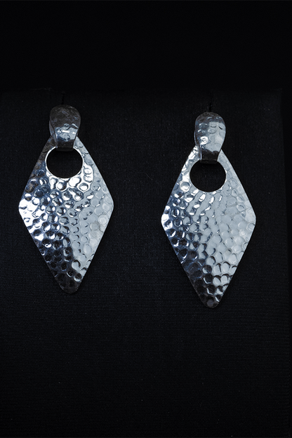 Dolphin silver hoops