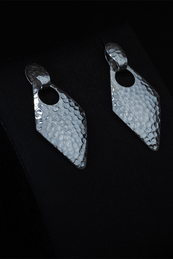 Dolphin silver hoops