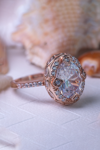 Cushioned pearl bead ring