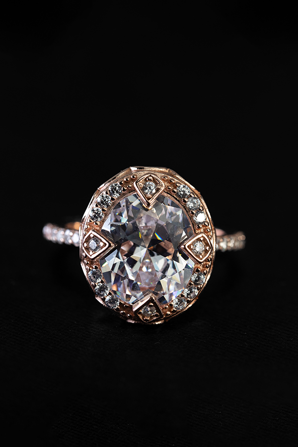 Cushioned pearl bead ring