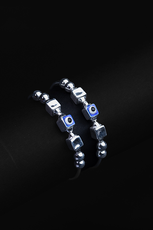 Evil Eye Silver Bangles