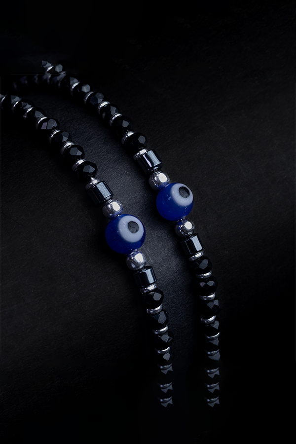 Black evil eye bracelet