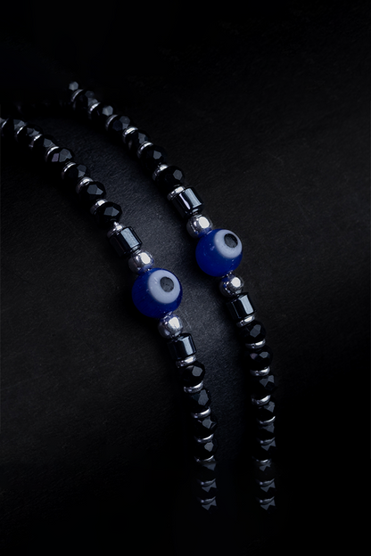 Black evil eye bracelet