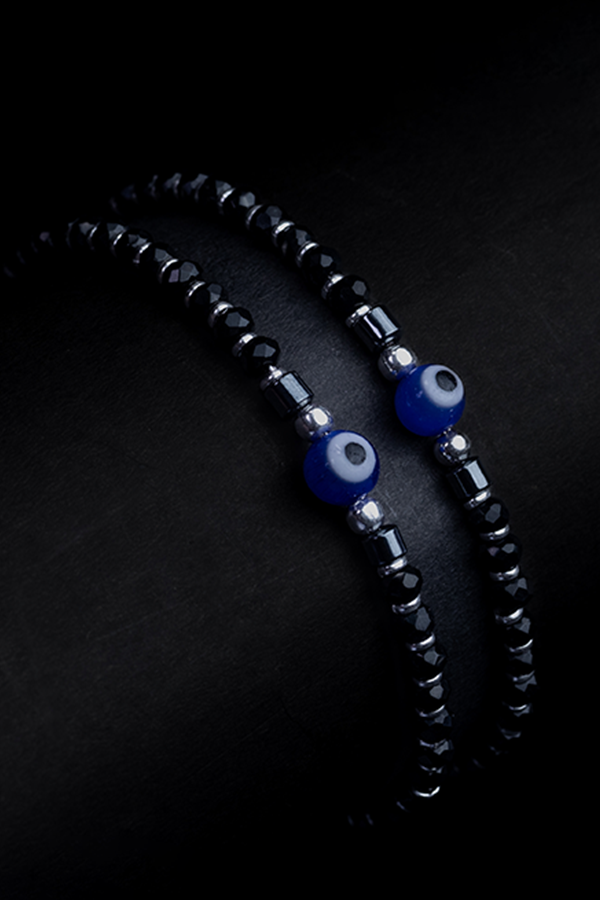Black evil eye bracelet
