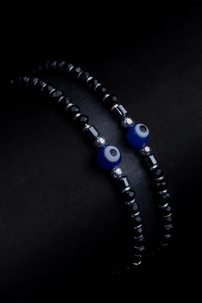 Black evil eye bracelet