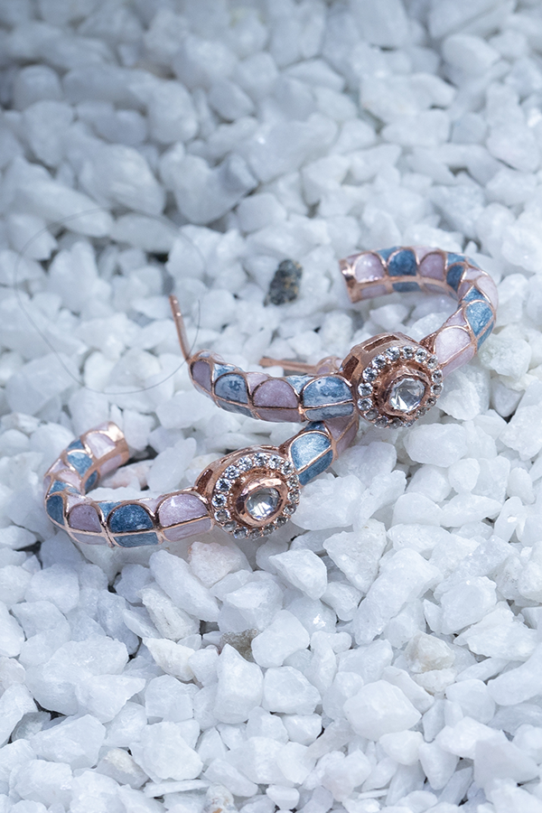 Pastel haze hoops