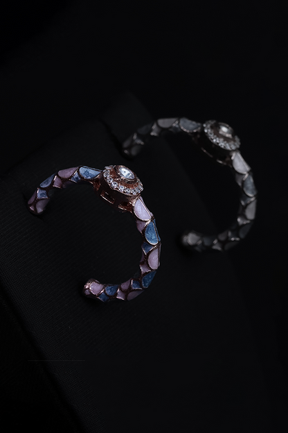 Pastel haze hoops