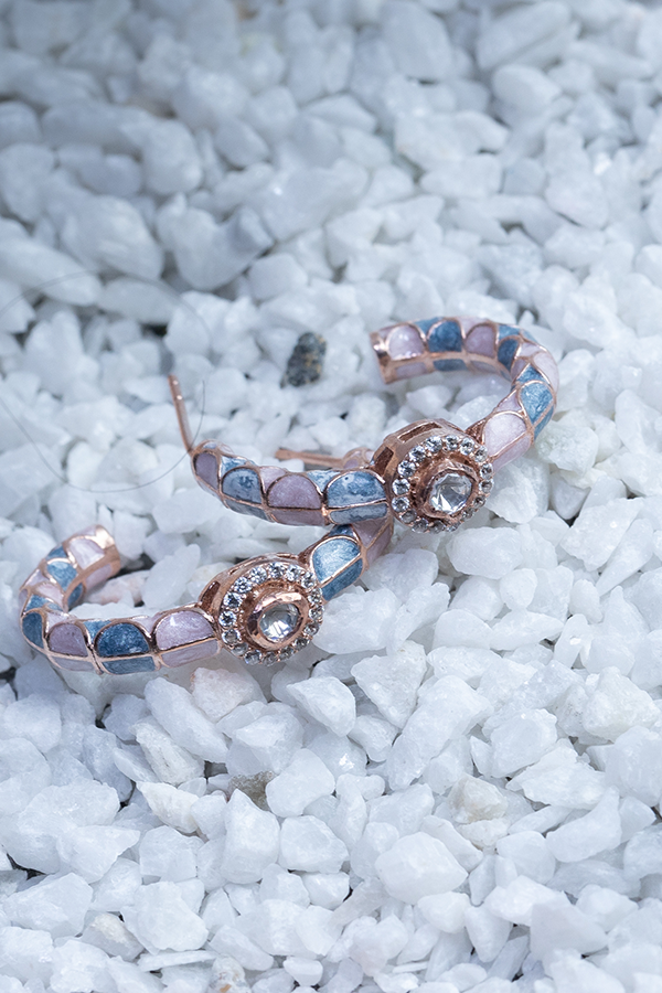 Pastel haze hoops