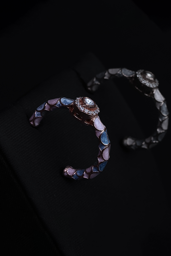 Pastel haze hoops