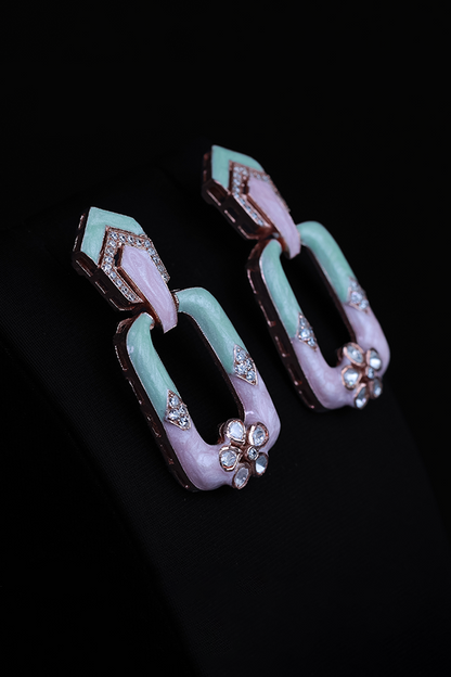 Floral pale hoops
