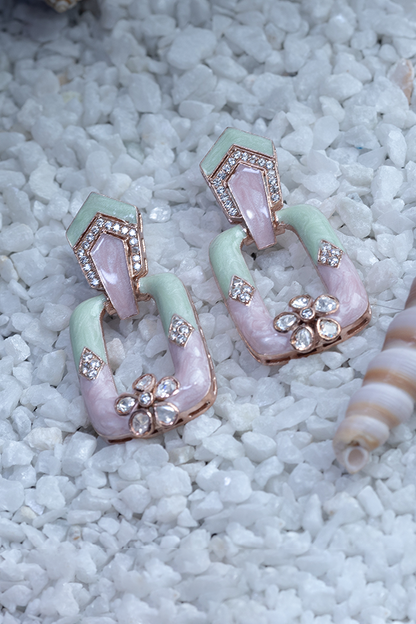 Floral pale hoops