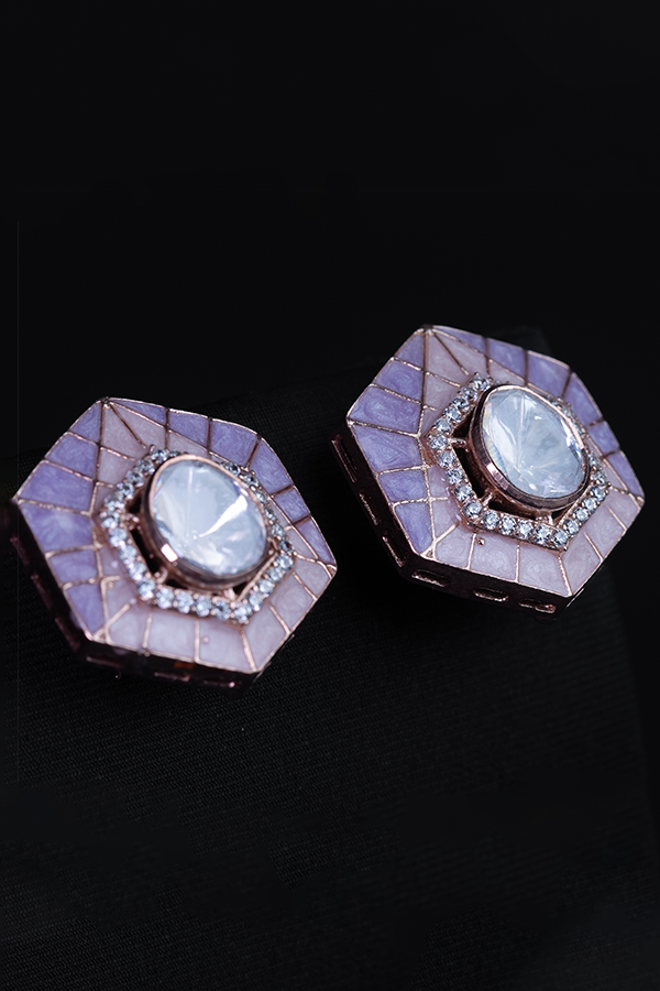 Pastel Prism Polki Earrings