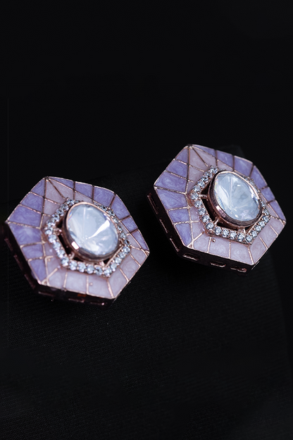 Pastel Prism Polki Earrings