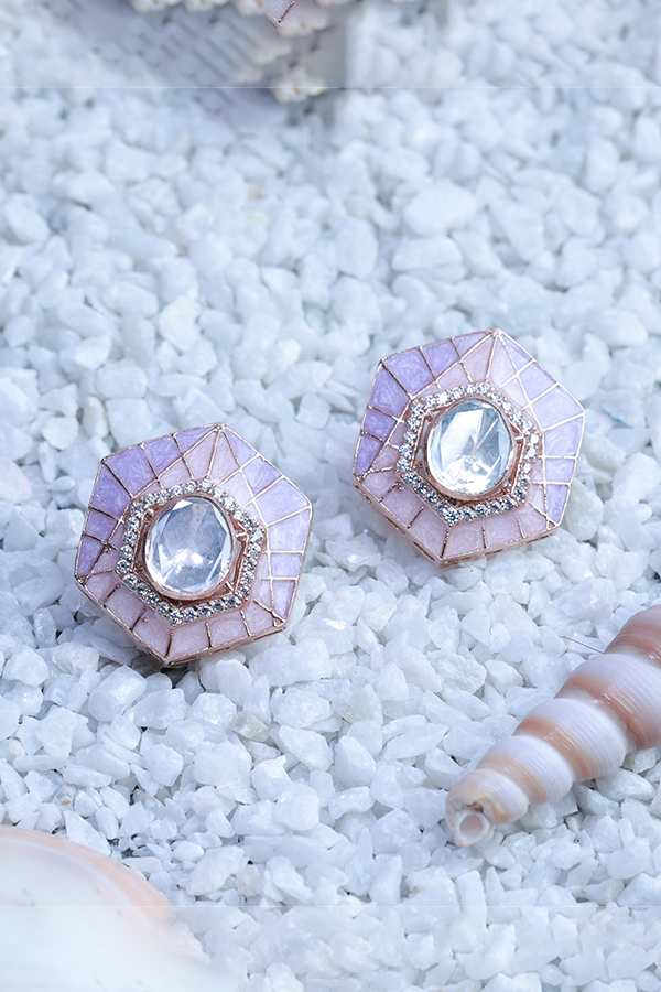 Pastel Prism Polki Earrings