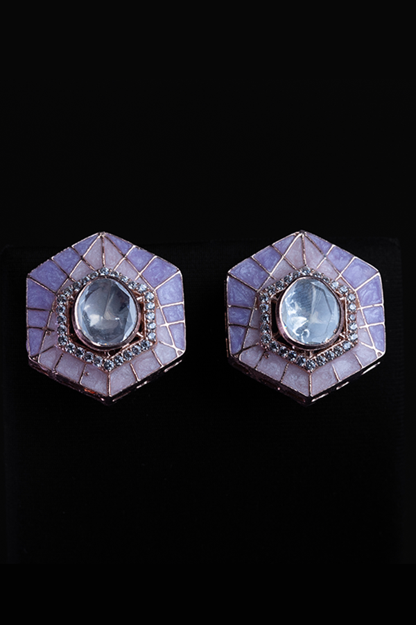 Pastel Prism Polki Earrings