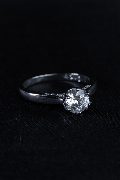 Orchid pearl ring