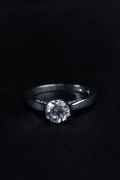Orchid pearl ring