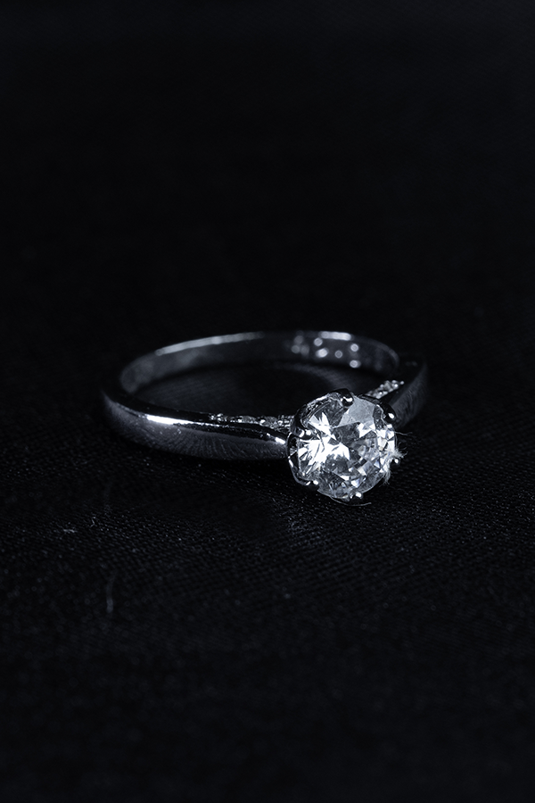 Orchid pearl ring