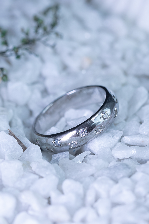 Gothic gray ring