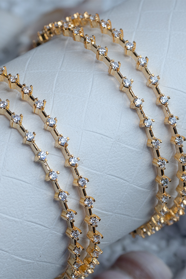 Gilded Glamour Bangles