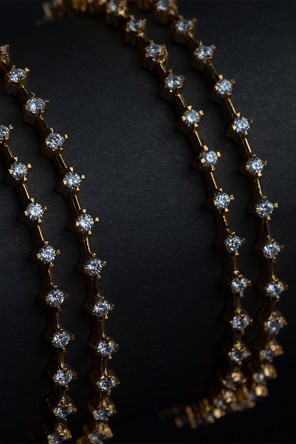 Gilded Glamour Bangles